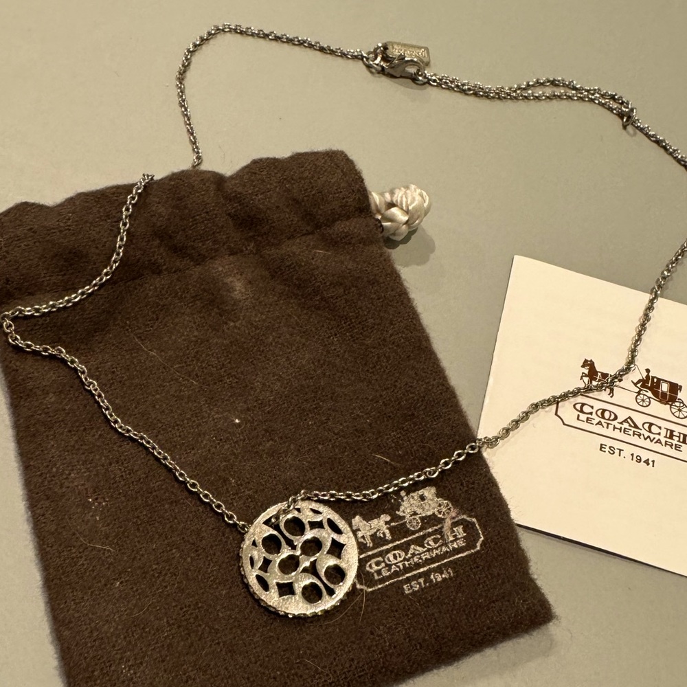 Coach necklace. Good condition.
